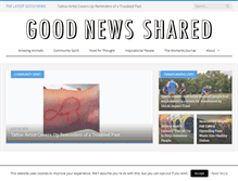 Tablet Screenshot of goodnewsshared.com
